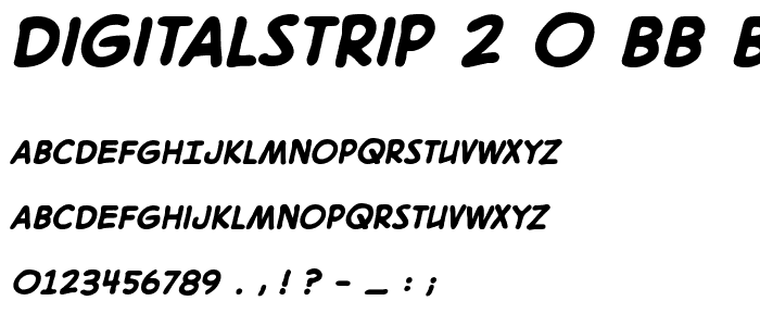 DigitalStrip 2_0 BB Bold font